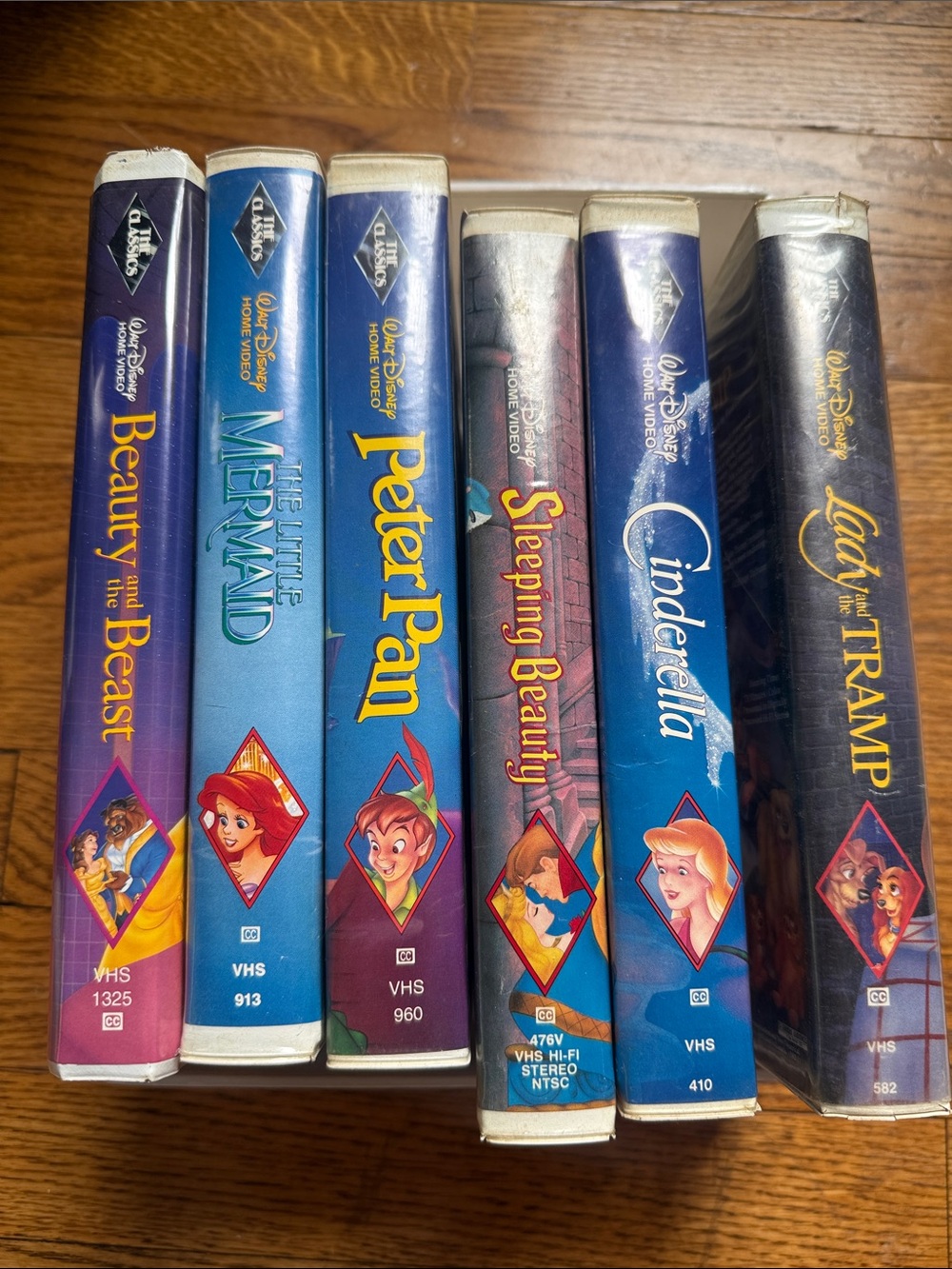 Disney VHS Classic Collection with Blue Spines Black Diamond collection BUNDLE